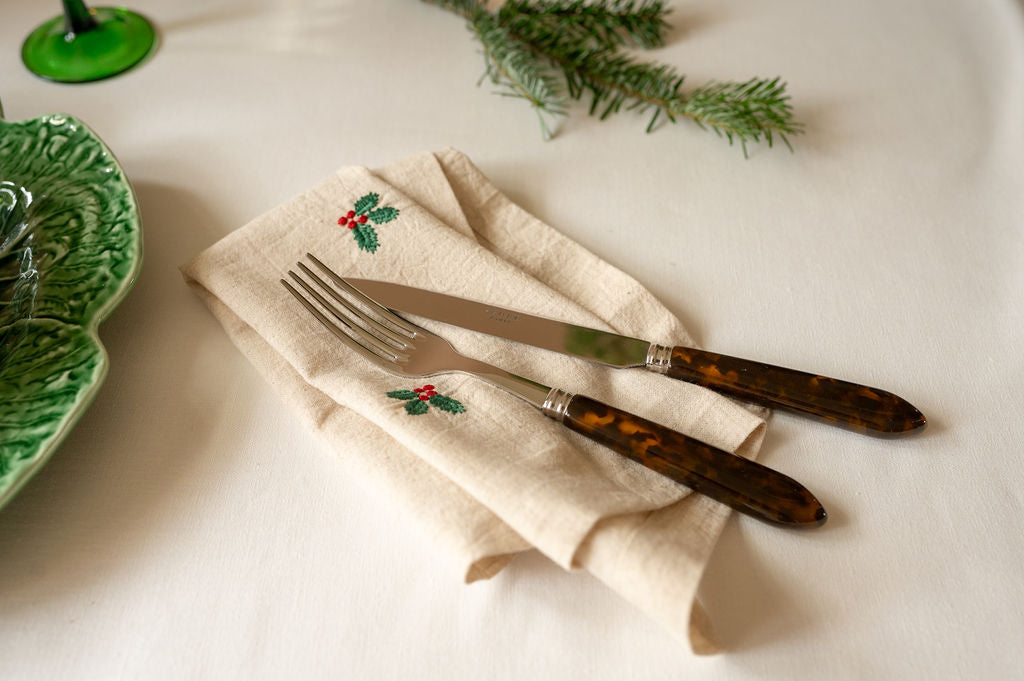 Kerstservet Holy Holly set van 2