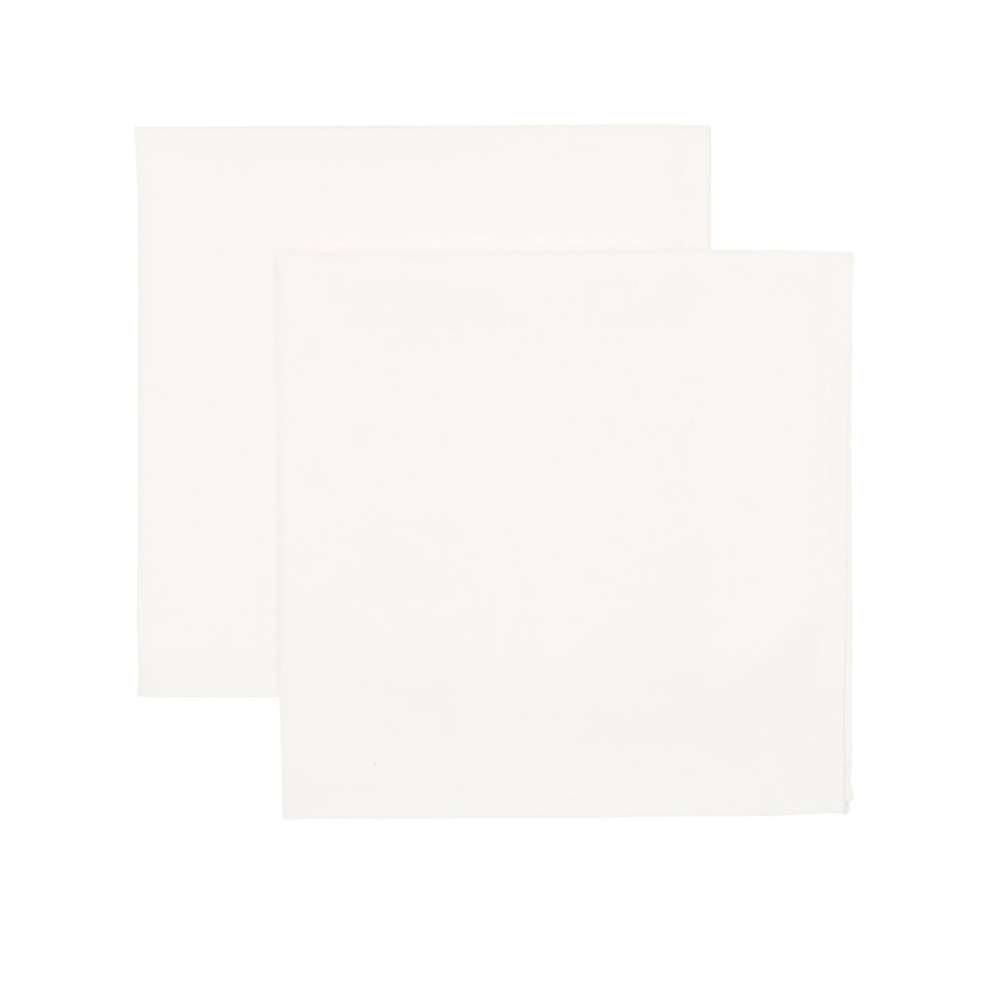 Servet Wimbledon White, wit linnenmix, 50x50, set van 2