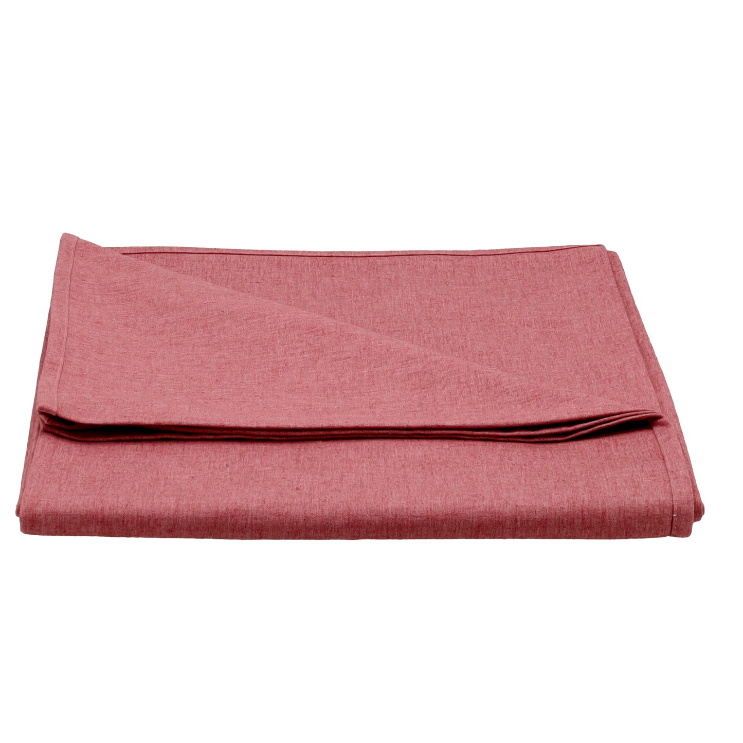 Frambozenrood tafelkleed rood roze schuin gevouwen